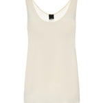 Top a canotta in seta sand wash 104670 A2T7C00 PINKO 