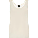 Top a canotta in seta sand wash 104670 A2T7C00 PINKO 