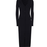 Cardigan lungo in maglia di viscosa stretch FXV29T JFMEVN0000 DOLCE & GABBANA 