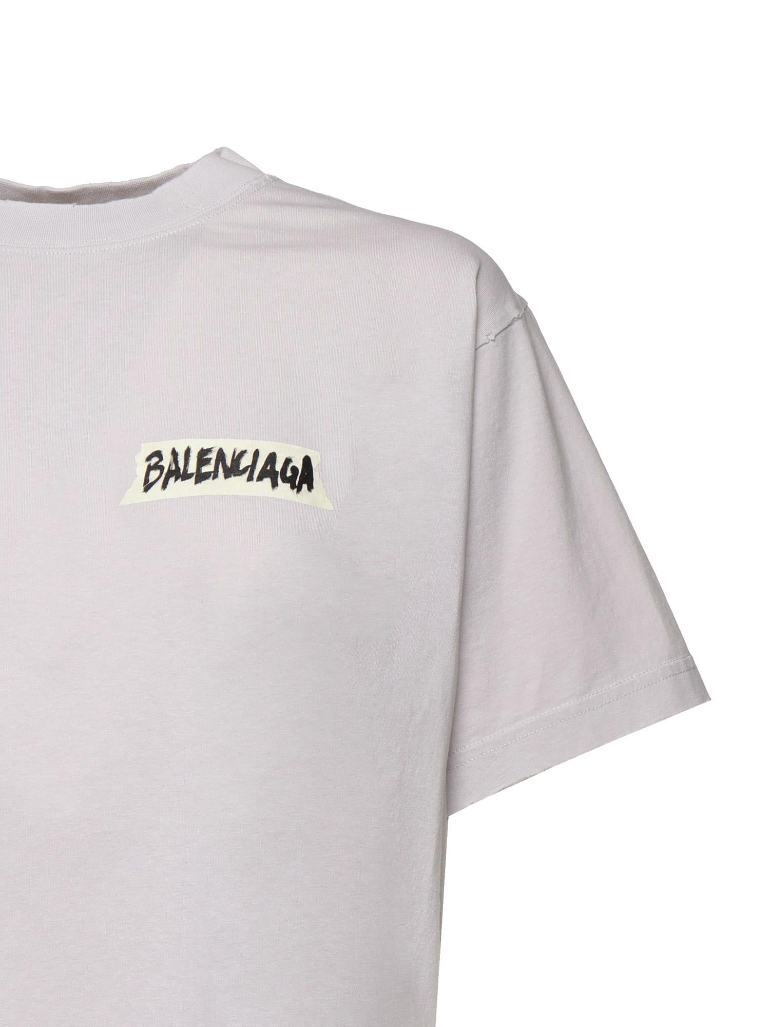 T-Shirt Masking Tape in jersey dry 850990 TTVL69012 BALENCIAGA 