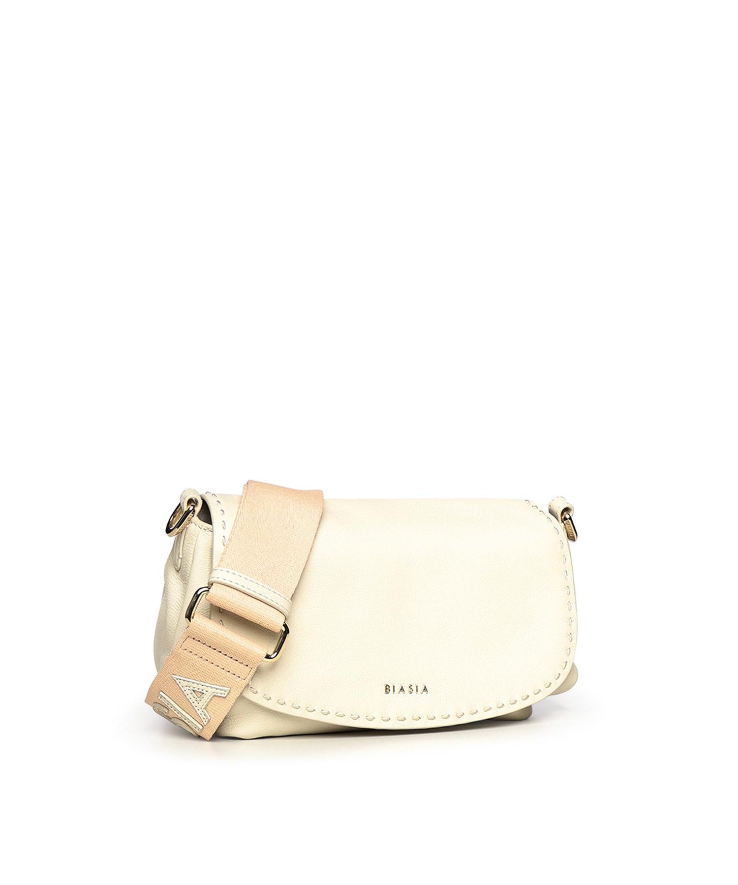 Borsa a spalla in pelle BIBP9VJ01 AVORIO BIASIA 