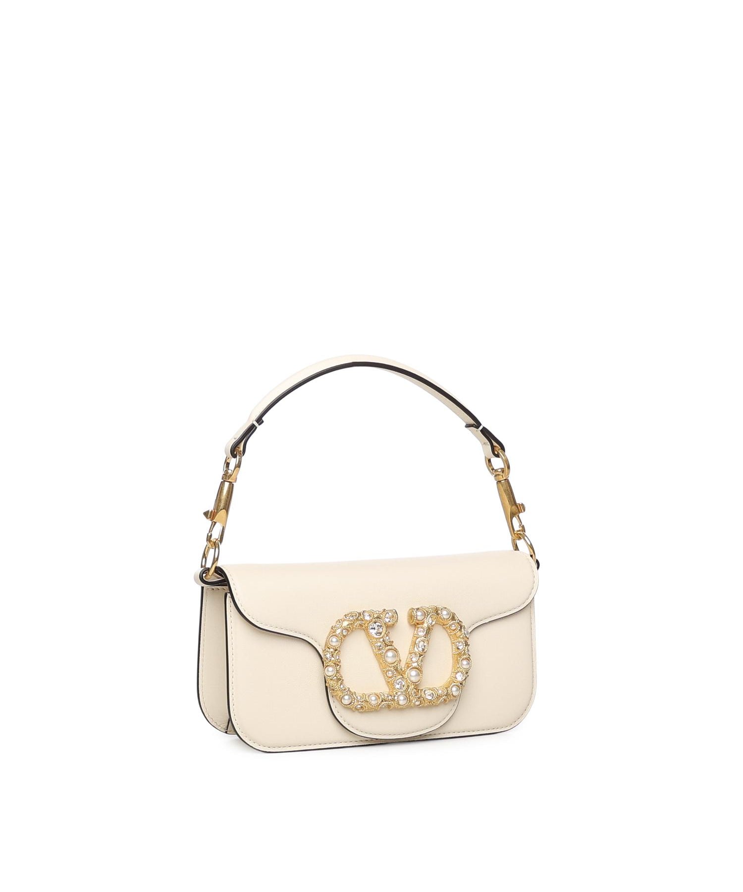 Borsa piccola a spalla Locò in vitello con logo gioiello 7W2B0K53 CXADYH VALENTINO GARAVANI 