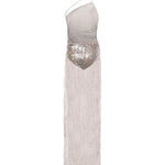 Abito lungo con paillettes TM180127A TJP186STEEL THE ANDAMANE 