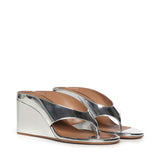 Mule infradito Cube in pelle specchiata AA3M105A047 090 ALAIA 