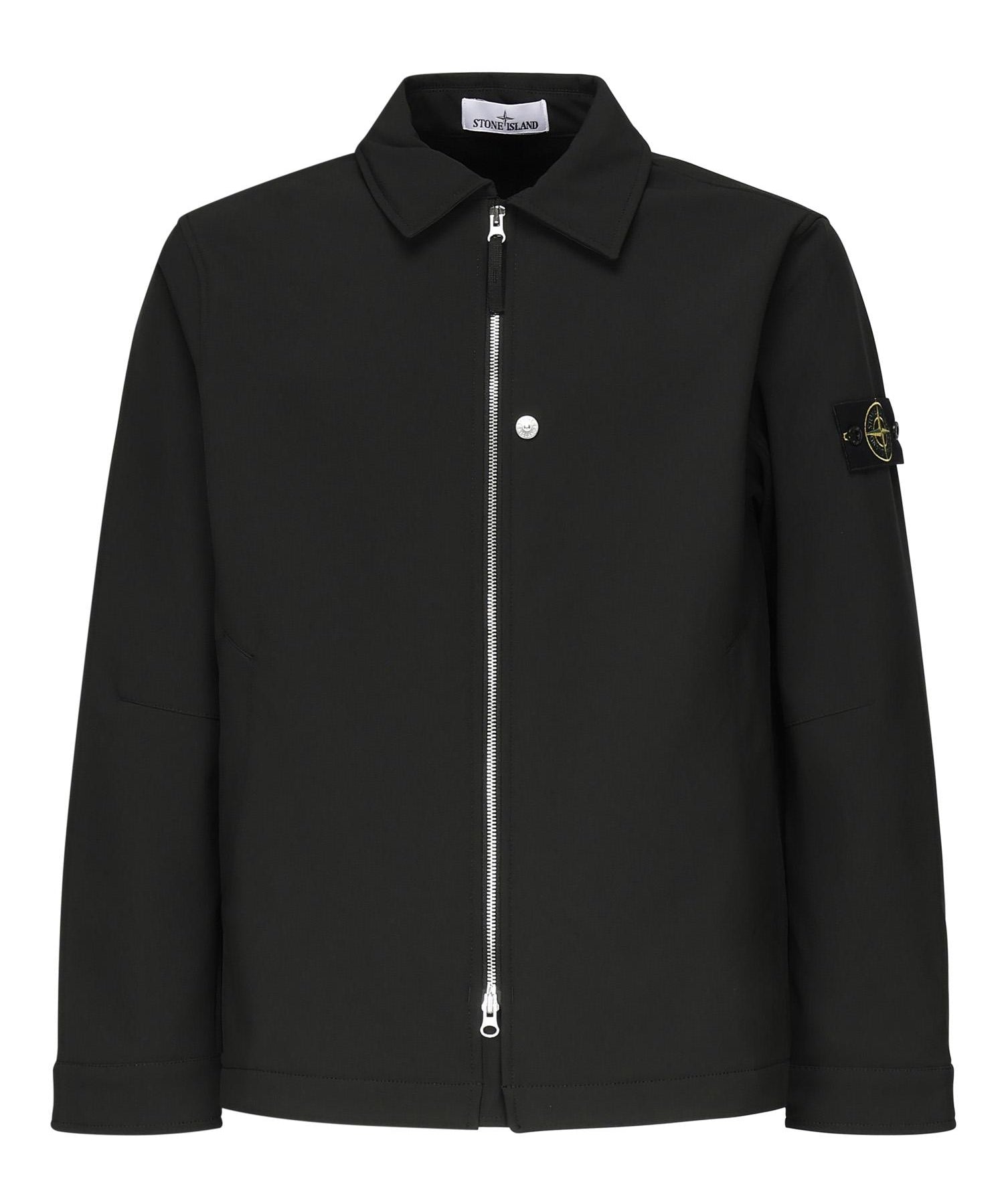 Shacket con zip e logo K2S15Q100003 S0B22V0029 STONE ISLAND 