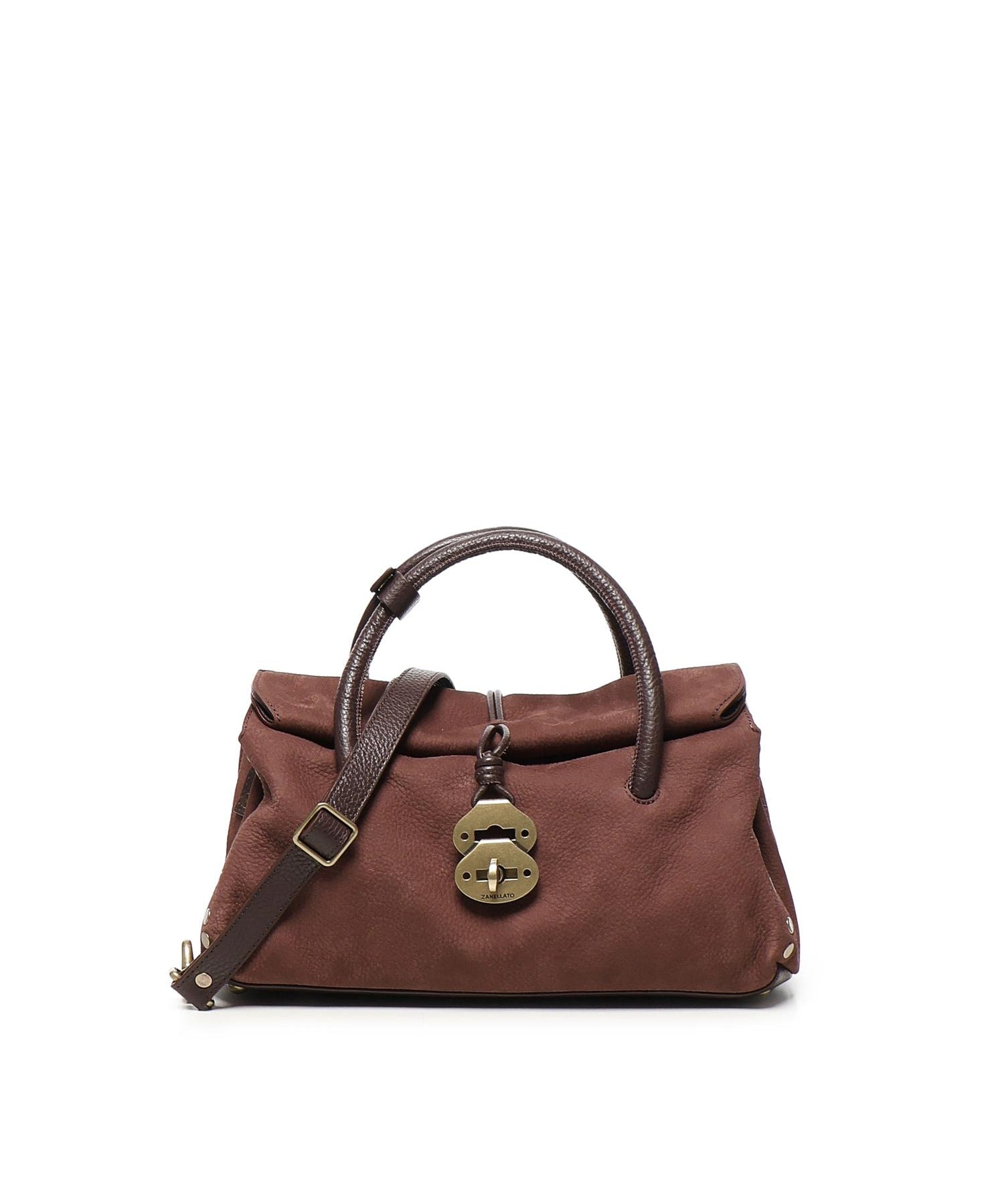 Borsa dotta in pelle<BR/> 069120 0070000Z0990 ZANELLATO 