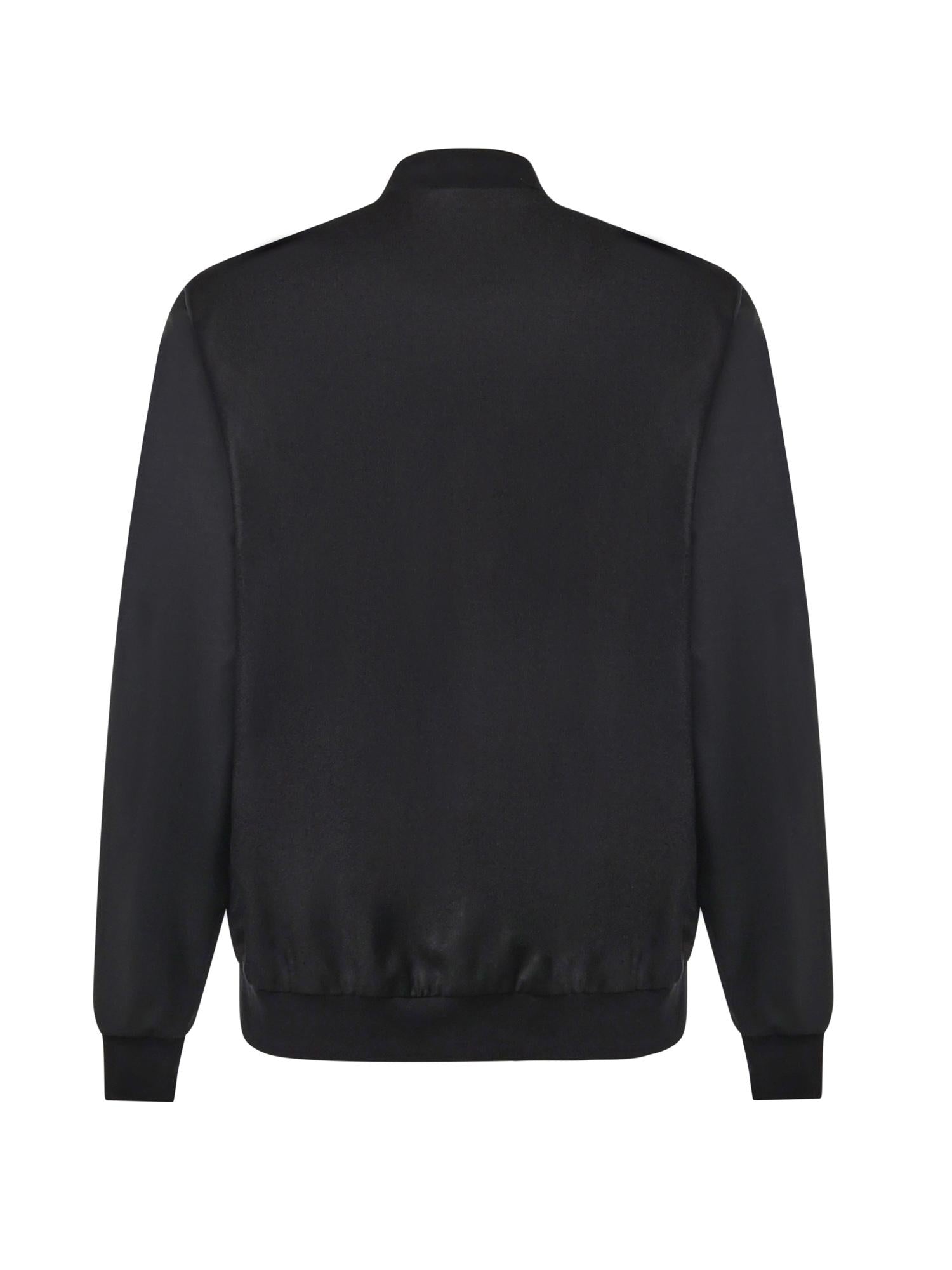 Giacca bomber Steve in lana<BR/> STEVE NERO/NERO GIULIANO GALIANO 