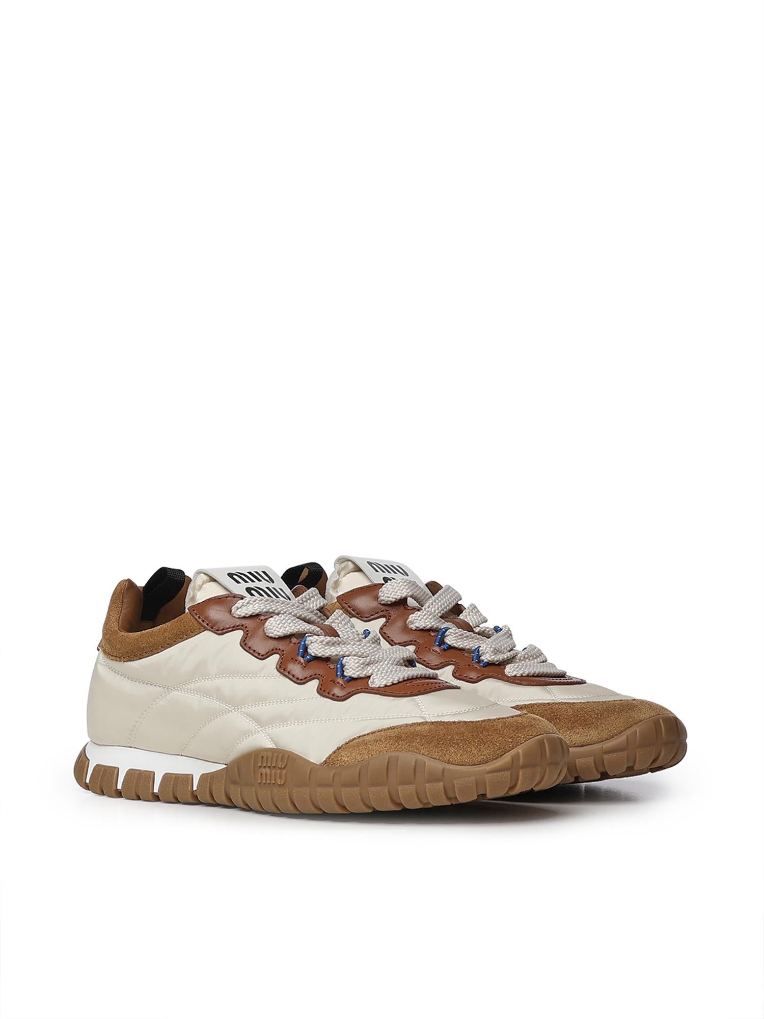 Sneakers Tyre in tessuto tecnico e pelle scamosciata 5E417E LYWF05KS MIU MIU 