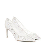 Scarpe con tacco di Cenerentola da 75 mm C12292 080CRINV155 RENÉ CAOVILLA 