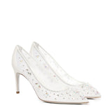 Scarpe con tacco di Cenerentola da 75 mm C12292 080CRINV155 RENÉ CAOVILLA 