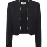 Giacca cropped con dettagli metallci 79AJQ554 N0278899 GENNY 