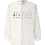 Camicia in popeline con logo SH0DT0025 MTN085961 MM6 Maison Margiela 