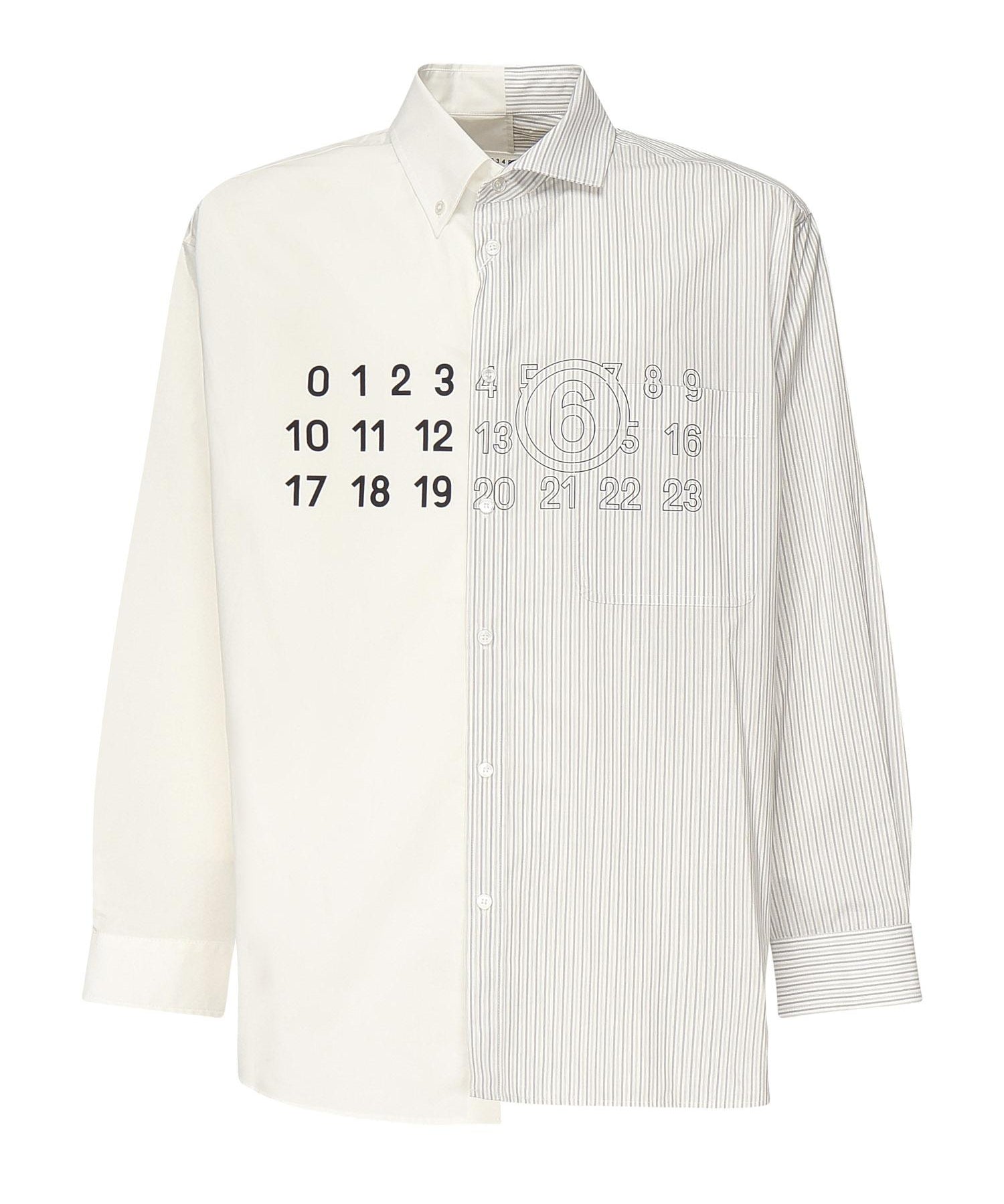 Camicia in popeline con logo SH0DT0025 MTN085961 MM6 Maison Margiela 