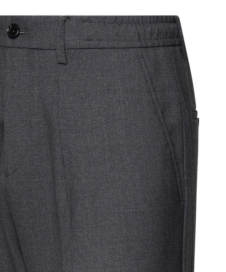 Pantaloni in lana vergine DOMINIQUE WMLGRIGIO SCURO MELANGE BE ABLE 