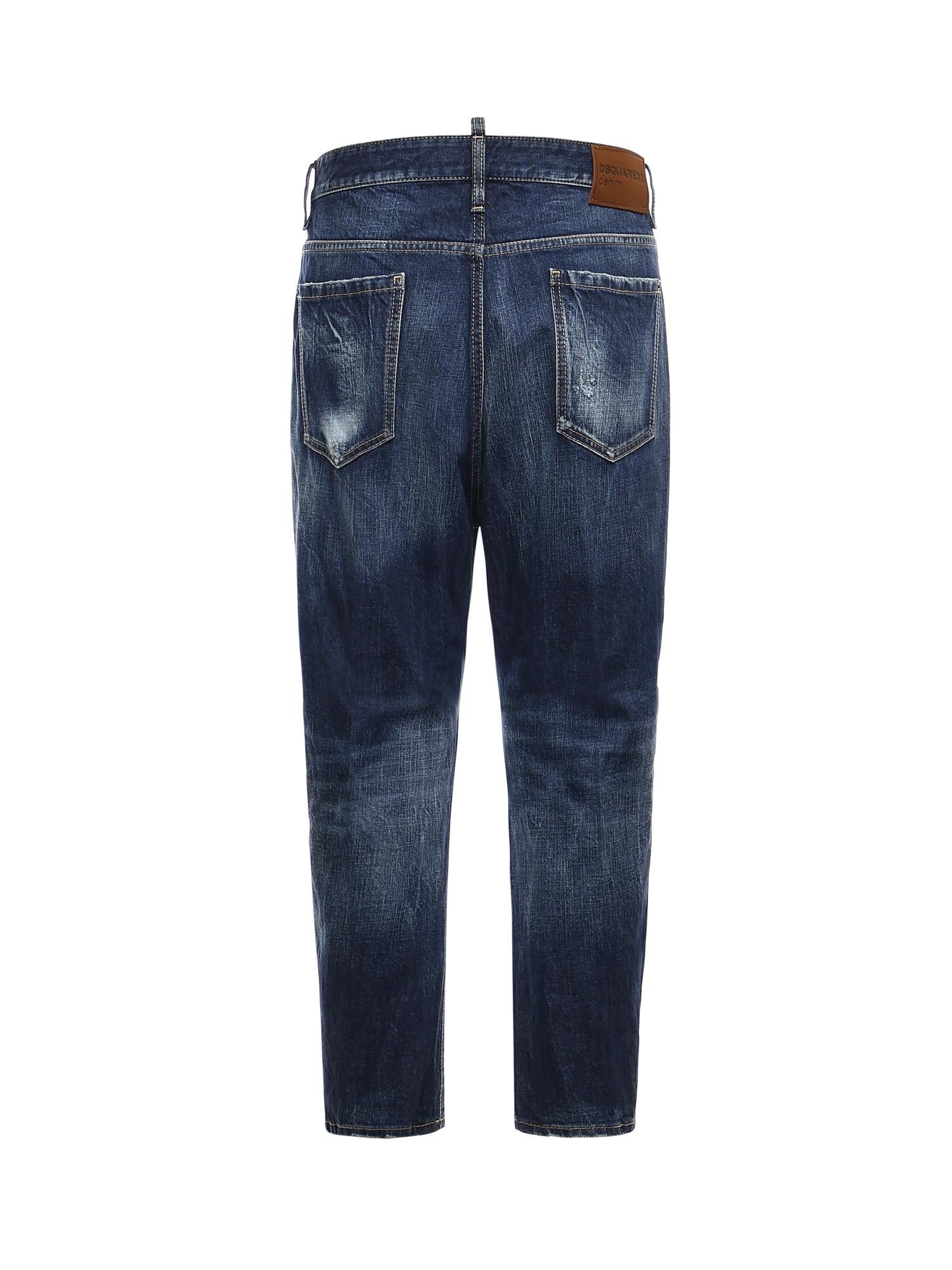 Jeans bow leg in denim S71LB1637 D30011470 DSQUARED2 