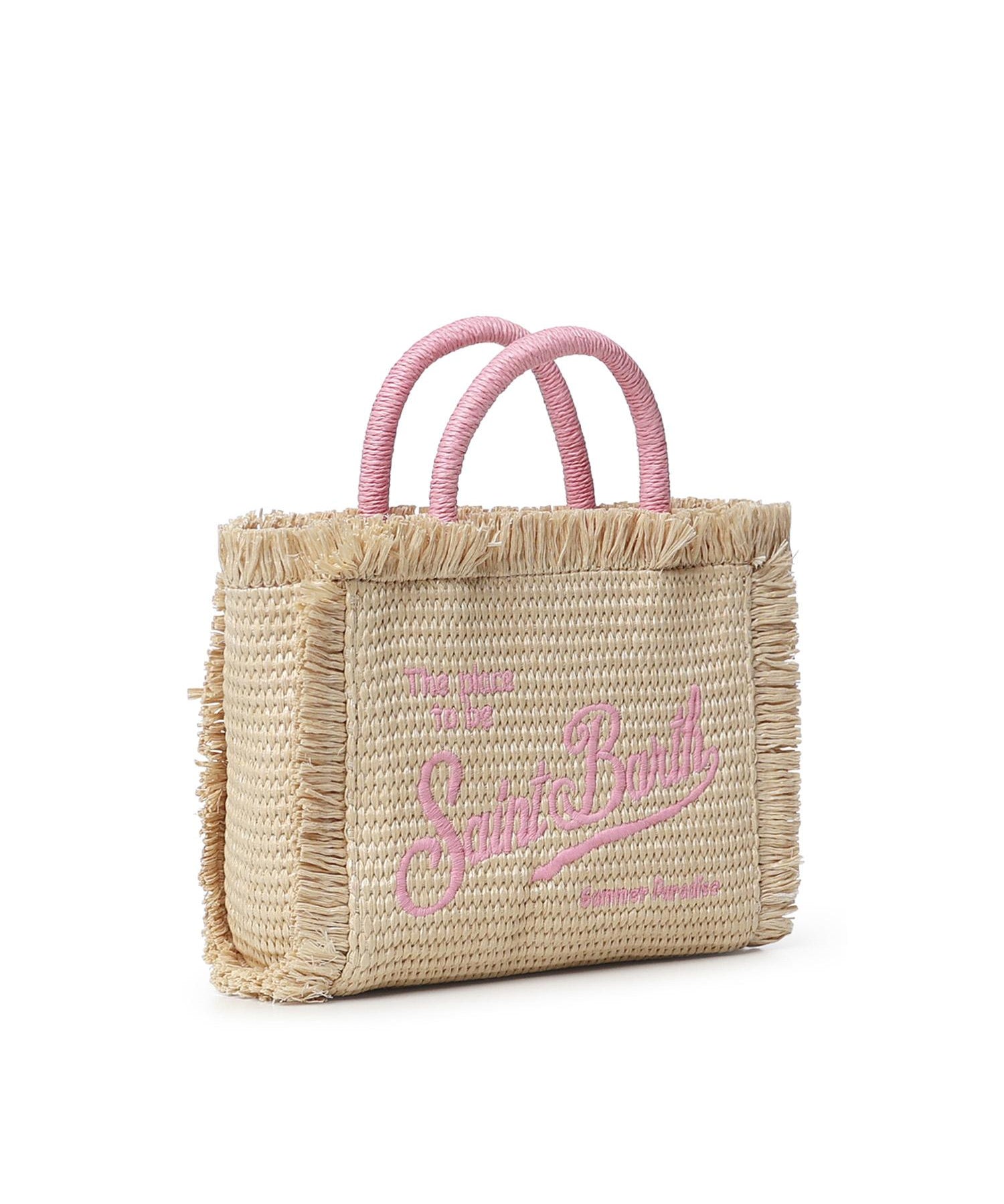 Borsa Vanity micro effetto paglia <BR/> VAMI009 00415L MC2 SAINT BARTH 