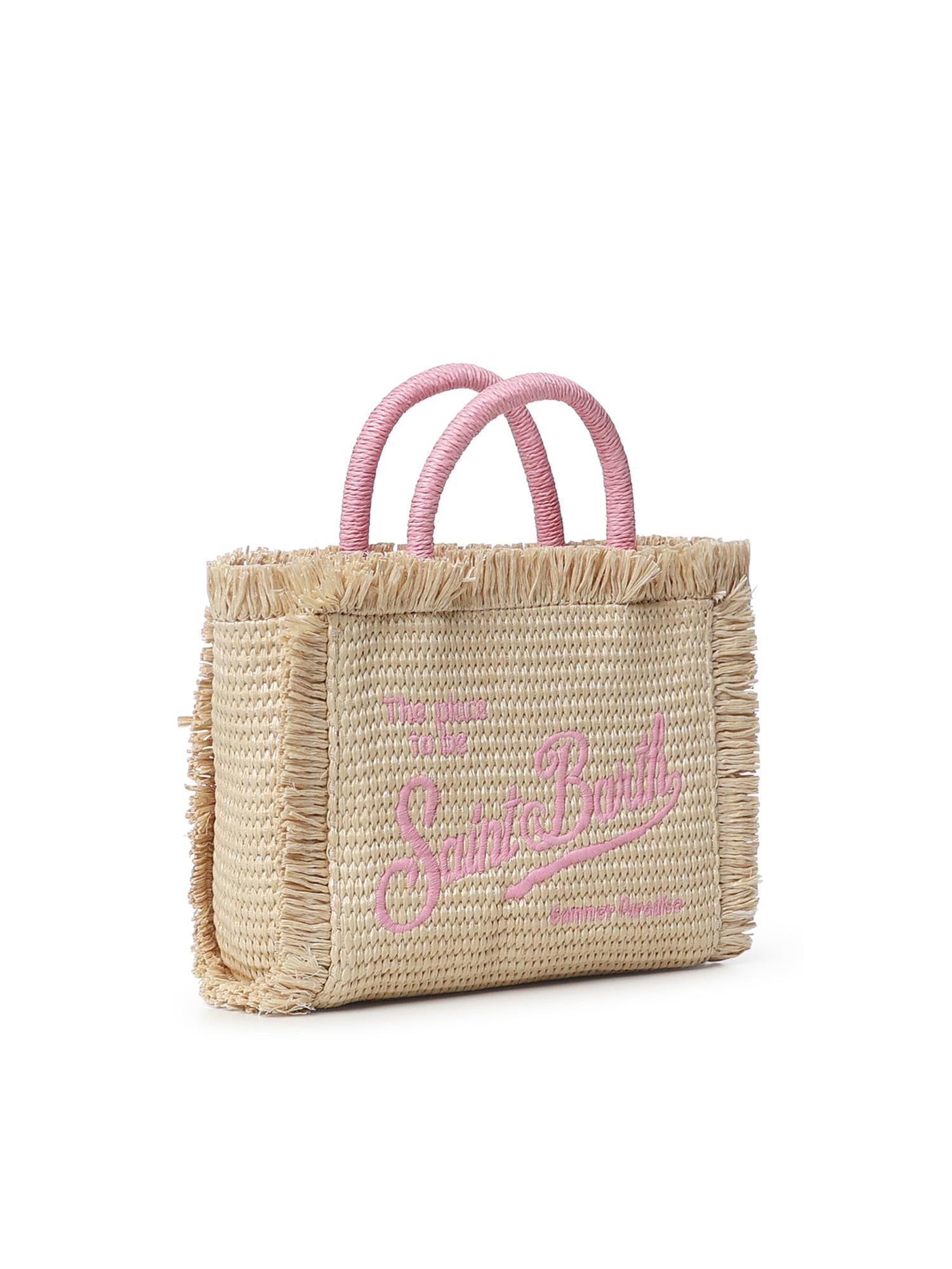 Borsa Vanity micro effetto paglia <BR/> VAMI009 00415L MC2 SAINT BARTH 