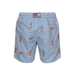 Costume da bagno a righe con stampa GUS0007 02762H MC2 SAINT BARTH 