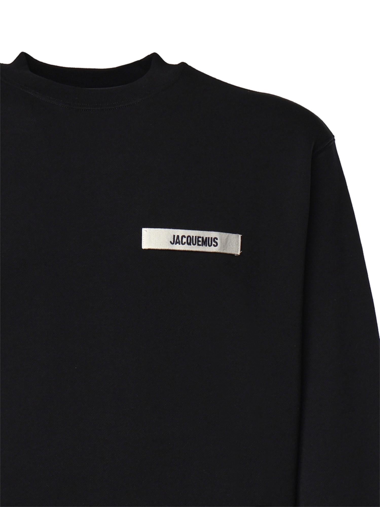 Felpa con logo in gros-grain SSM00206AJ00126 990 JACQUEMUS 