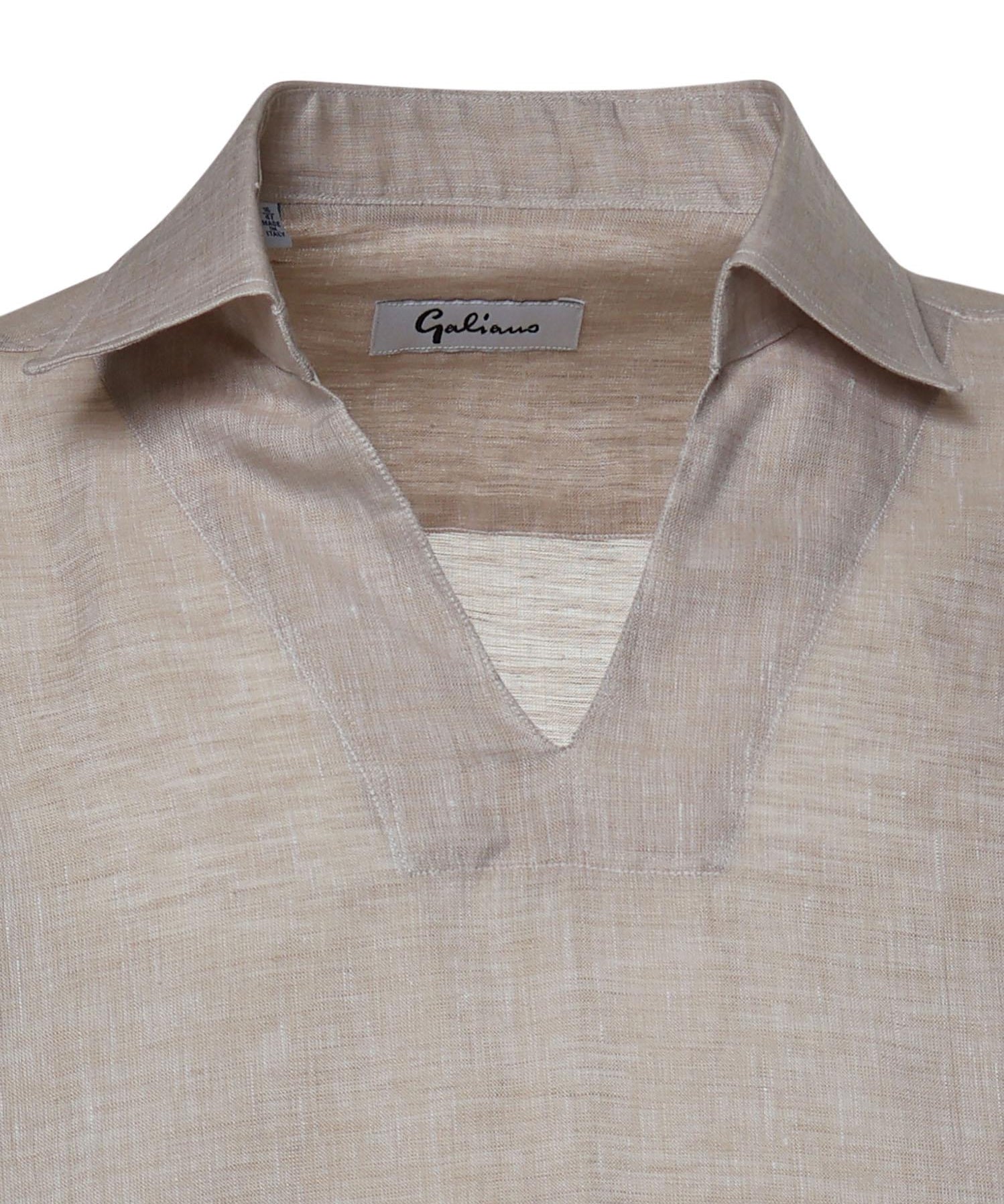Polo Atlantis in lino ATLANTIS BEIGE GALIANO 