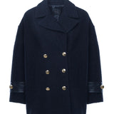 Cappotto caban doppiopetto in bouclé 105559 A2SHG02 PINKO 