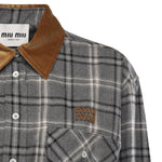 Abito corto in flanella MF6159 1807F0480 MIU MIU 