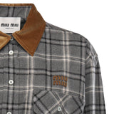 Abito corto in flanella MF6159 1807F0480 MIU MIU 