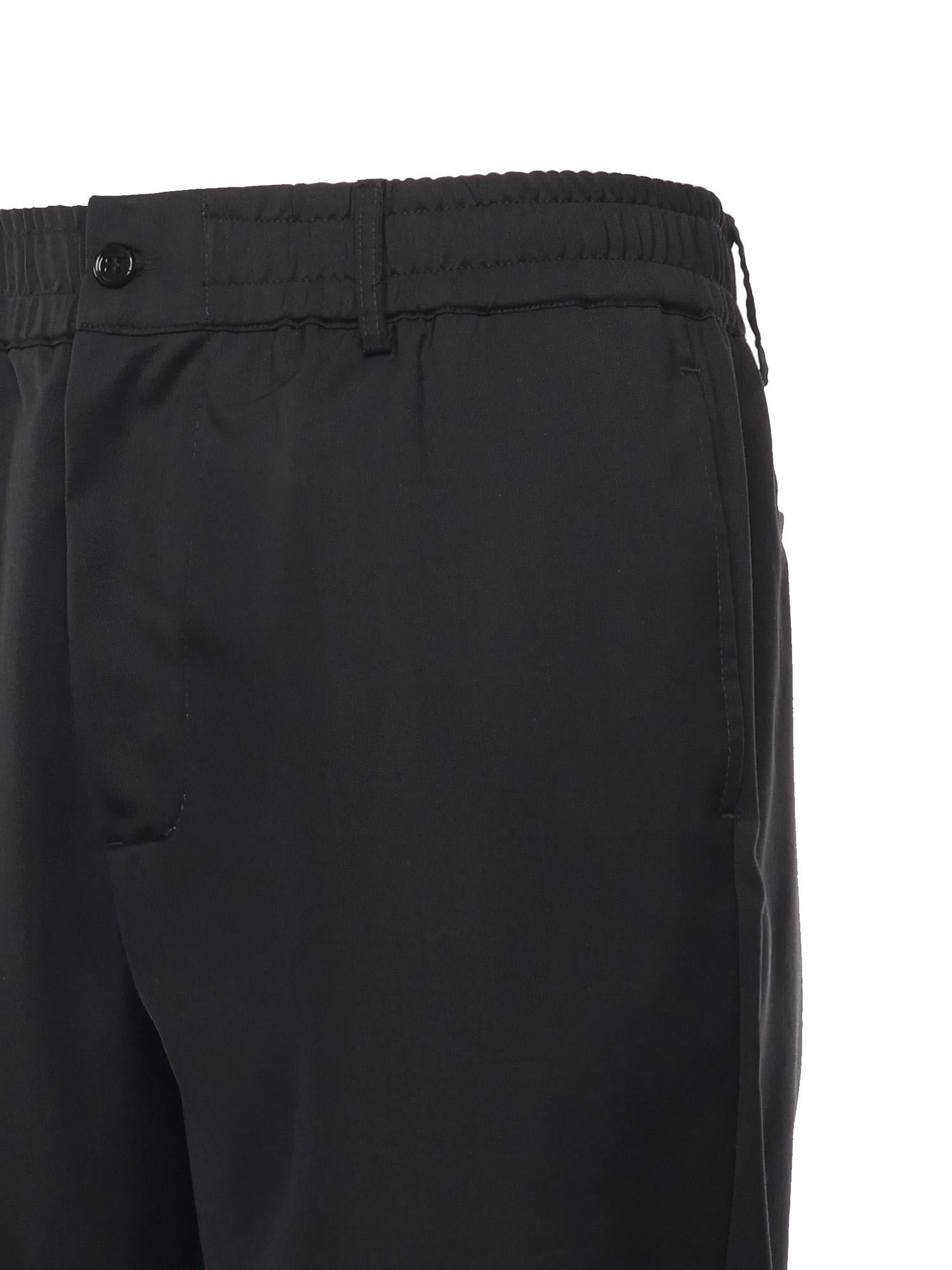 Pantalone Astro in gabardine di misto lana ASTRO NERO GIULIANO GALIANO 
