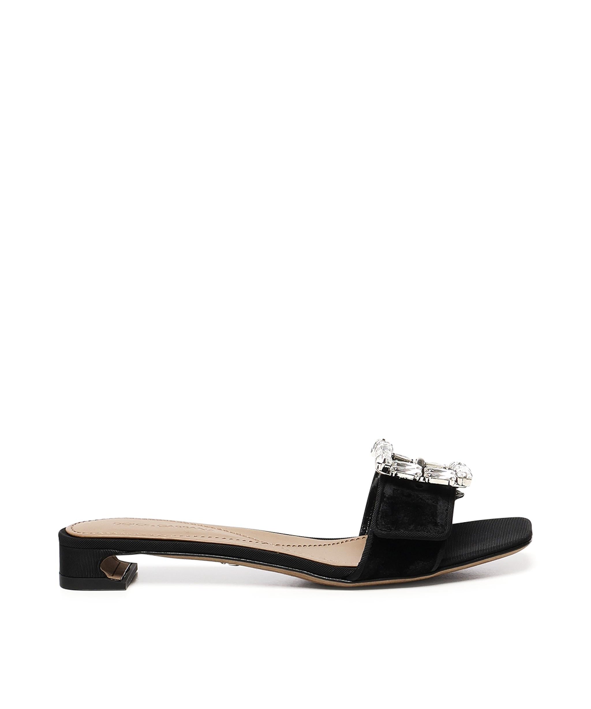 Sandali con fibbia gioiello CR1783 A9S2080999 DOLCE & GABBANA 