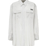 Camicia in crêpe de Chine MK1974 177WF0EK1 MIU MIU 