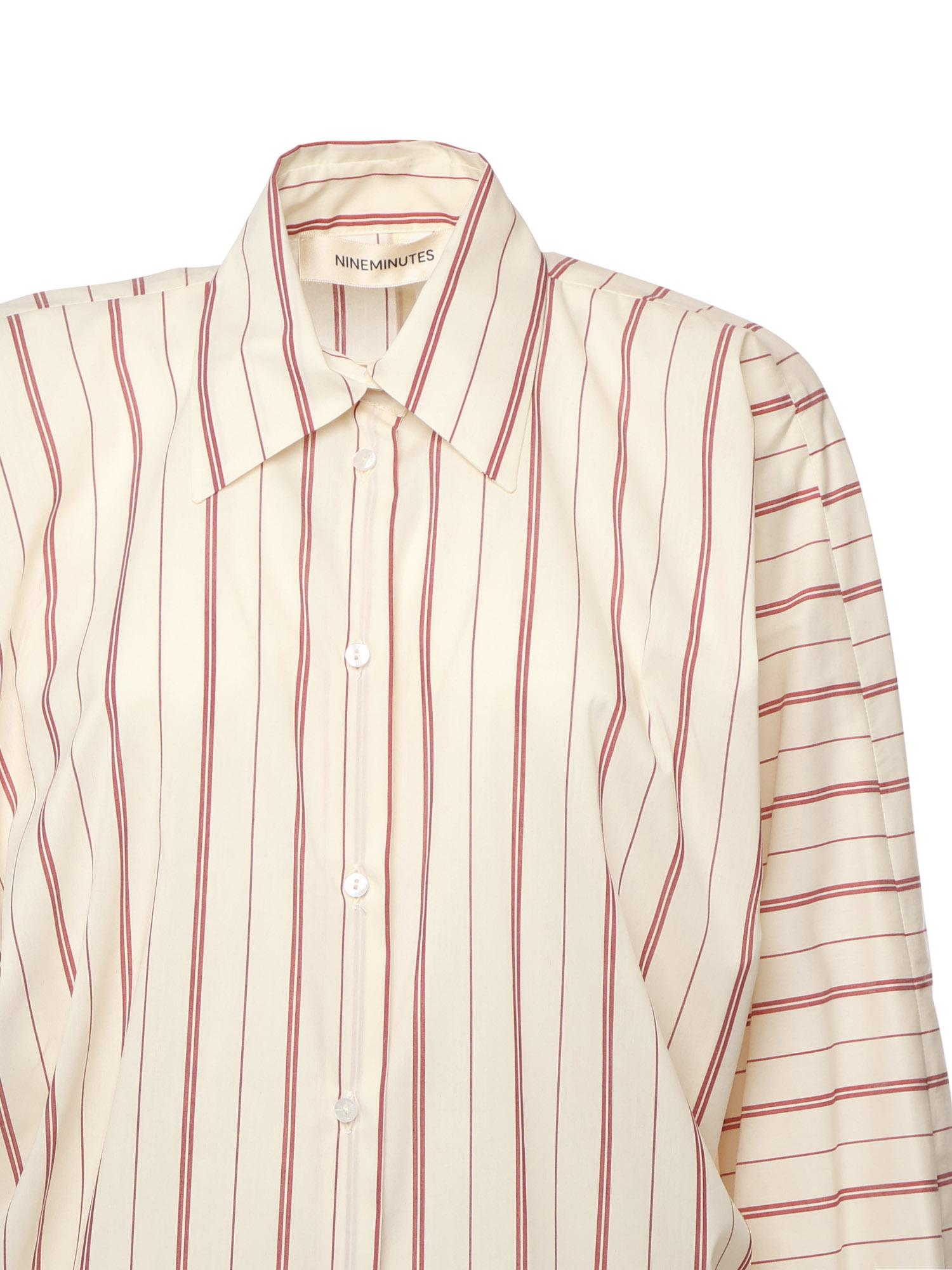 CAMICIA IN COTONE A RIGHE 26FWNCA-0005  NINEMINUTES 
