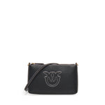 Borsetta piatta a tracolla in pelle 104277 A2CFZ99Q PINKO 