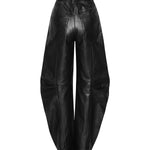 Pantaloni cargo in pelle 116170 100 ROTATE 