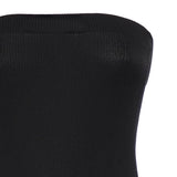 Abito lungo con top a costine e gonna a balze 107015 A3D1Z99 PINKO 