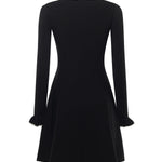 Abito in maglia con volant 7B3KD13Y 9K50NA VALENTINO GARAVANI 