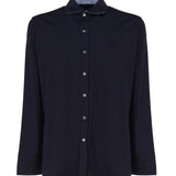 Camicia in cotone con logo ton sur ton NRMA3481540 VYPU806 FAY 