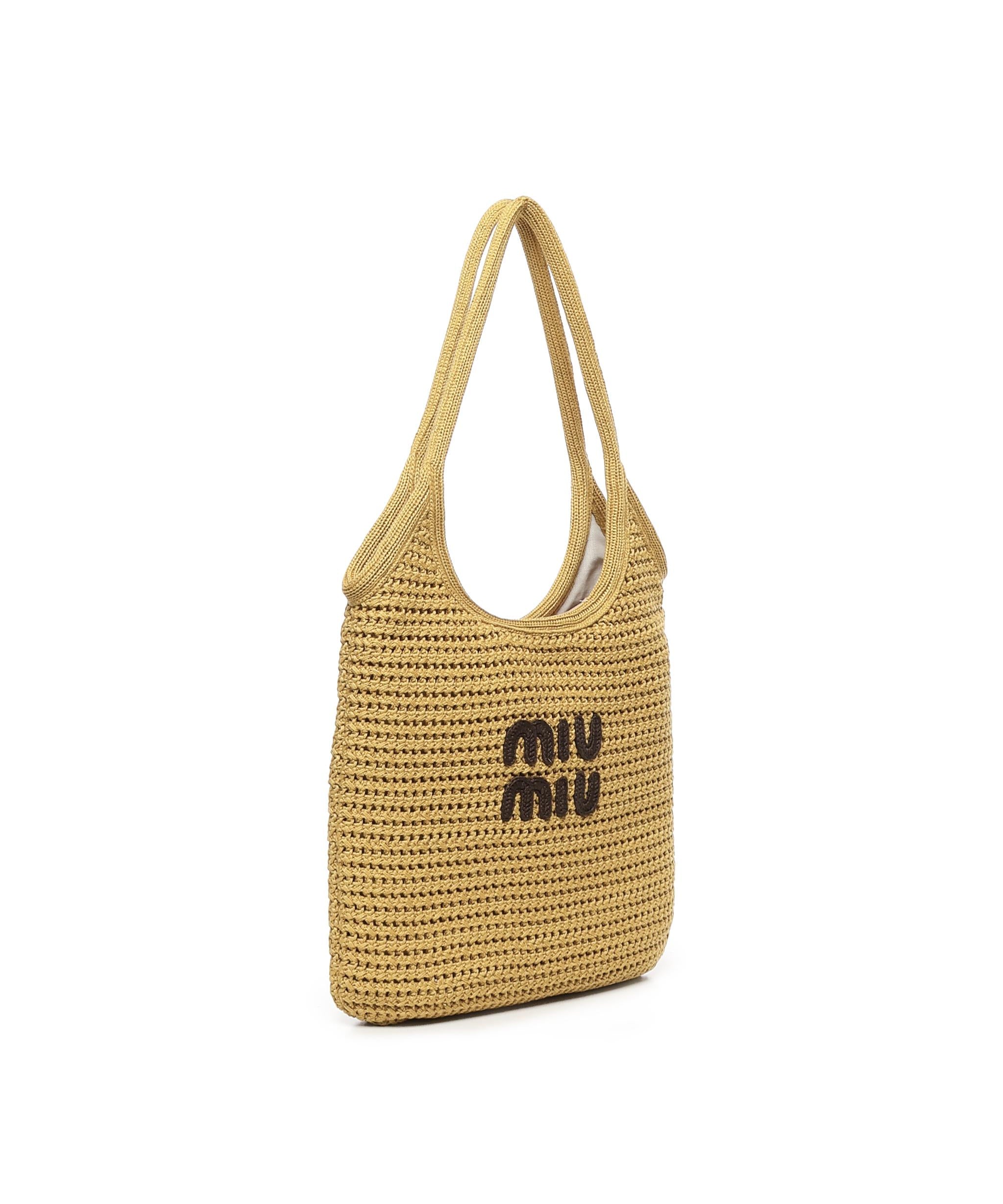 Tote bag IVY con logo 5BG231 ACQYF04GL MIU MIU 