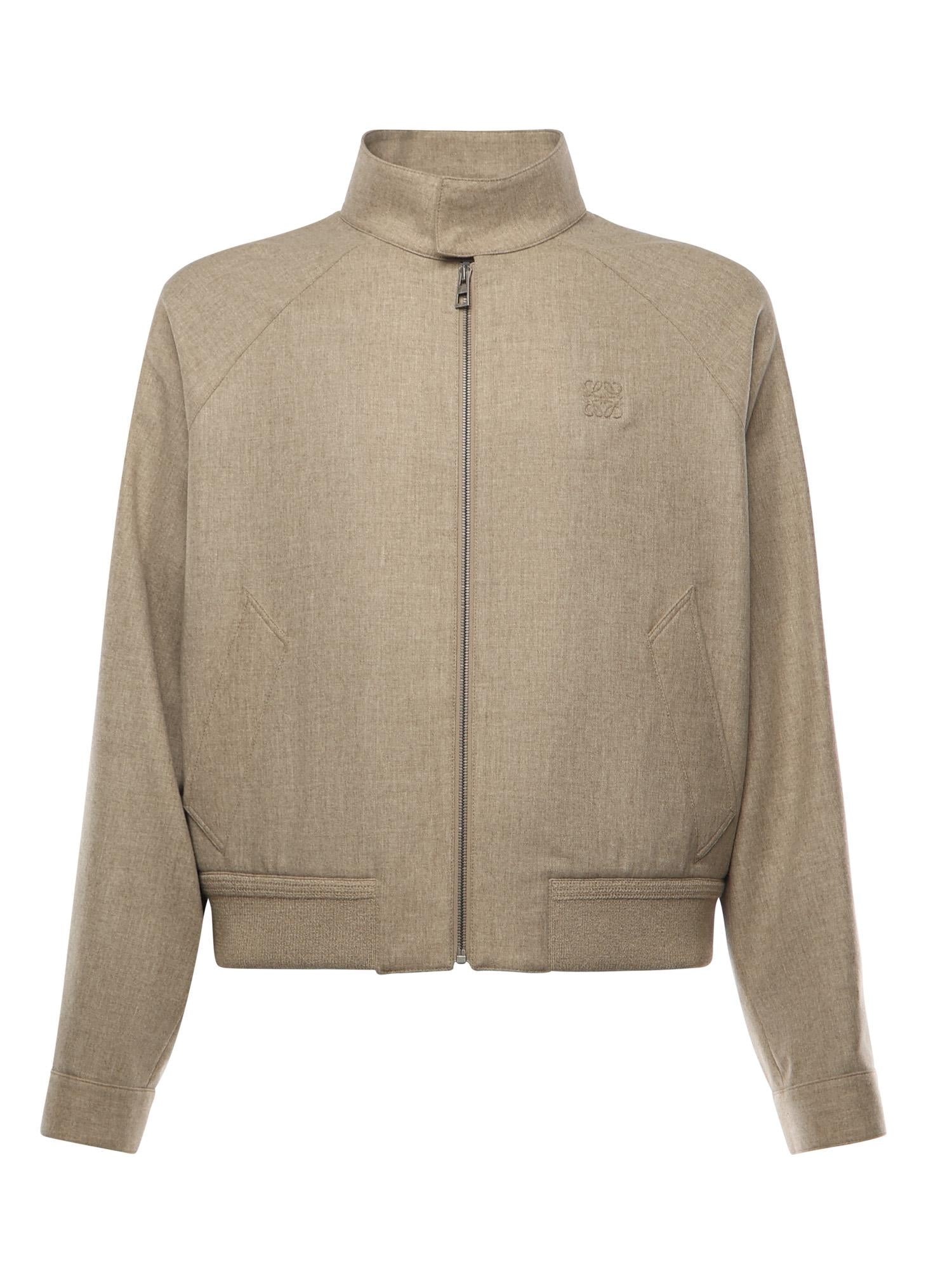 Giacca con zip in lana e cashmere H526Y02WC1 8586 LOEWE 