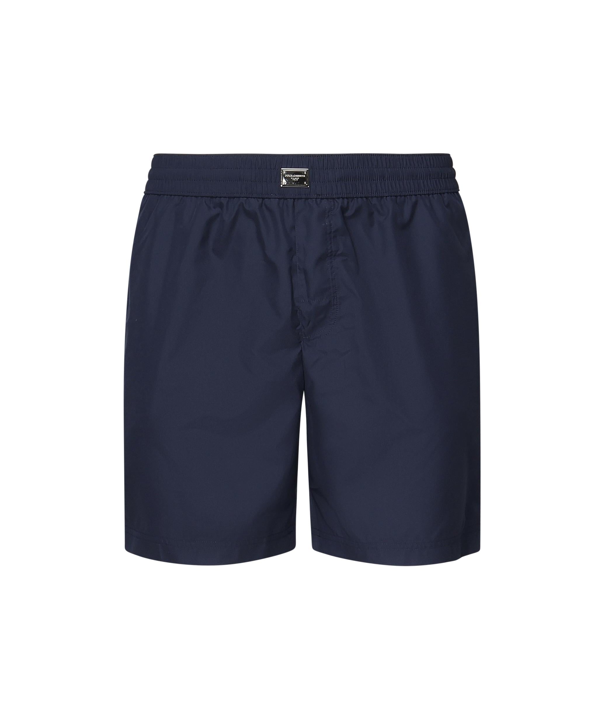 Boxer da mare corto con placca logo<BR/> M4F36T ONR46B0310 DOLCE & GABBANA 