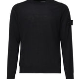 Maglione girocollo con cuciture overlock e costine K1S155100066 S00FCV0020 STONE ISLAND 