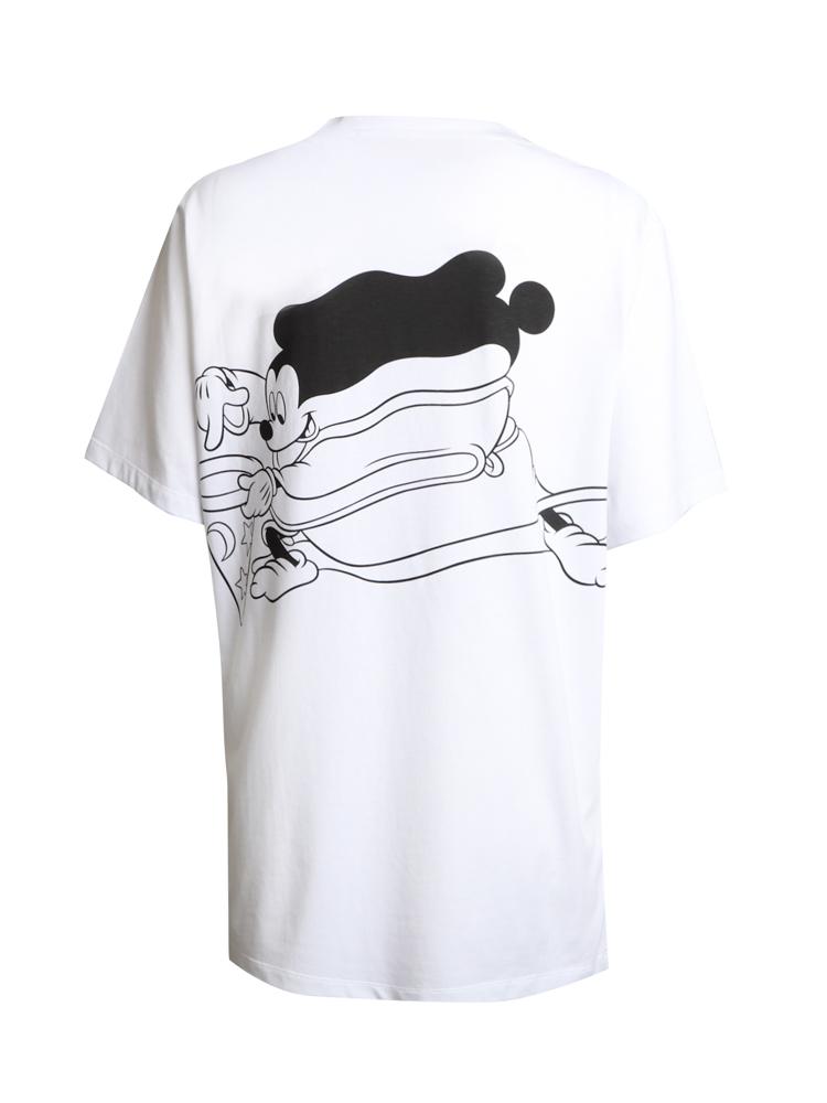 T-shirt in cotone con stampa logo a contrasto 601849 3SNP369000 STELLA McCARTNEY 