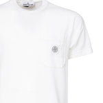 T-shirt con toppa Compass<BR/> K1S152100219 S0057V0001 STONE ISLAND 
