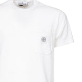 T-shirt con toppa Compass<BR/> K1S152100219 S0057V0001 STONE ISLAND 