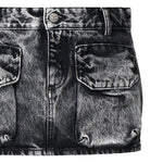 Minigonna effetto aged in denim di cotone GIO 8020 ICON DENIM 