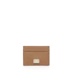 Portacarte in pelle con targhetta logata<BR/> BI0330 A10018M417 DOLCE & GABBANA 