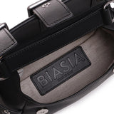 Borsa a tracolla y2k008 in pelle bovina FBBP70008NAP -NERO/NICKEL BIASIA 