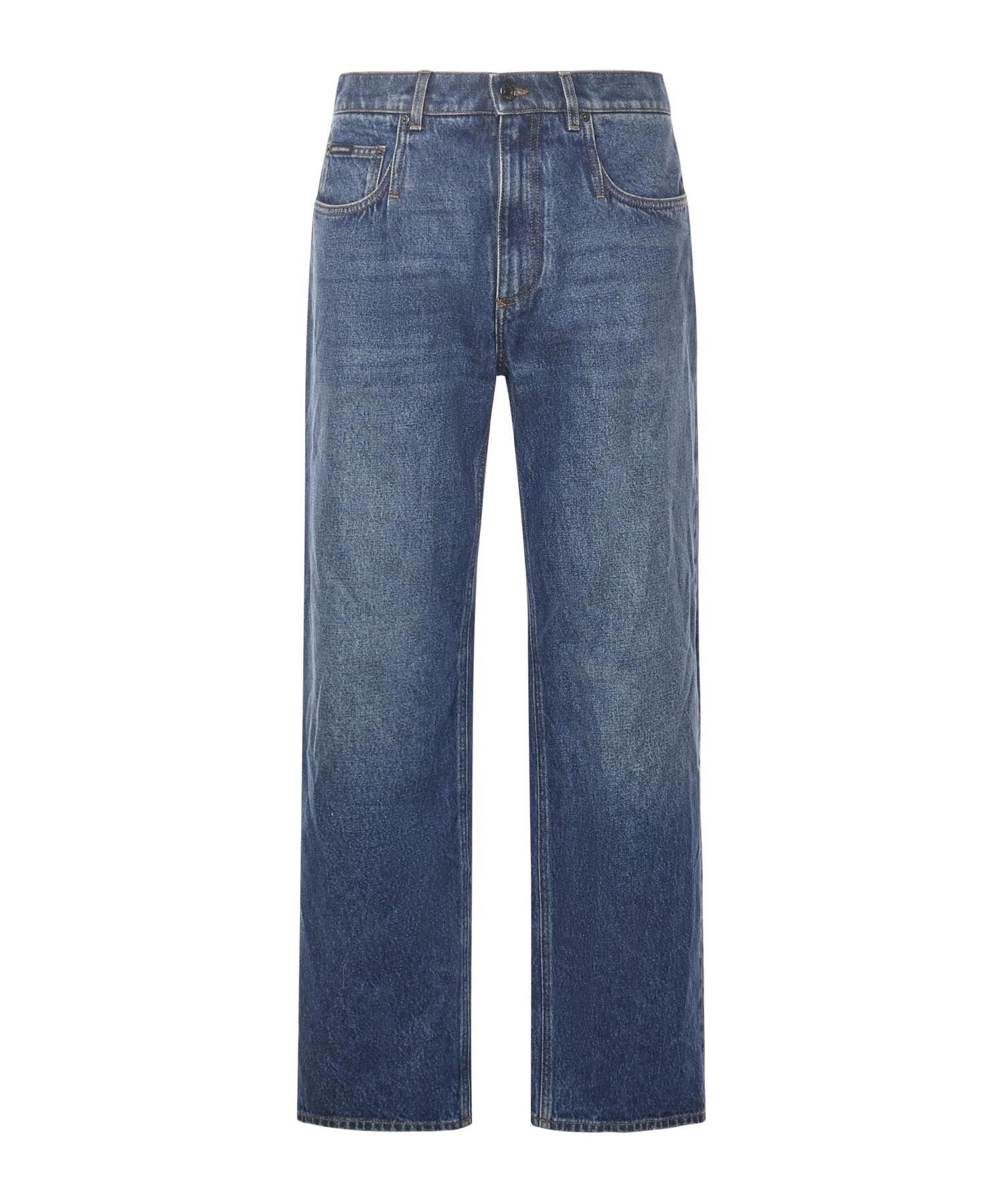 Jeans con patch logo GP0Q8D G8NZ9S9001 DOLCE & GABBANA 