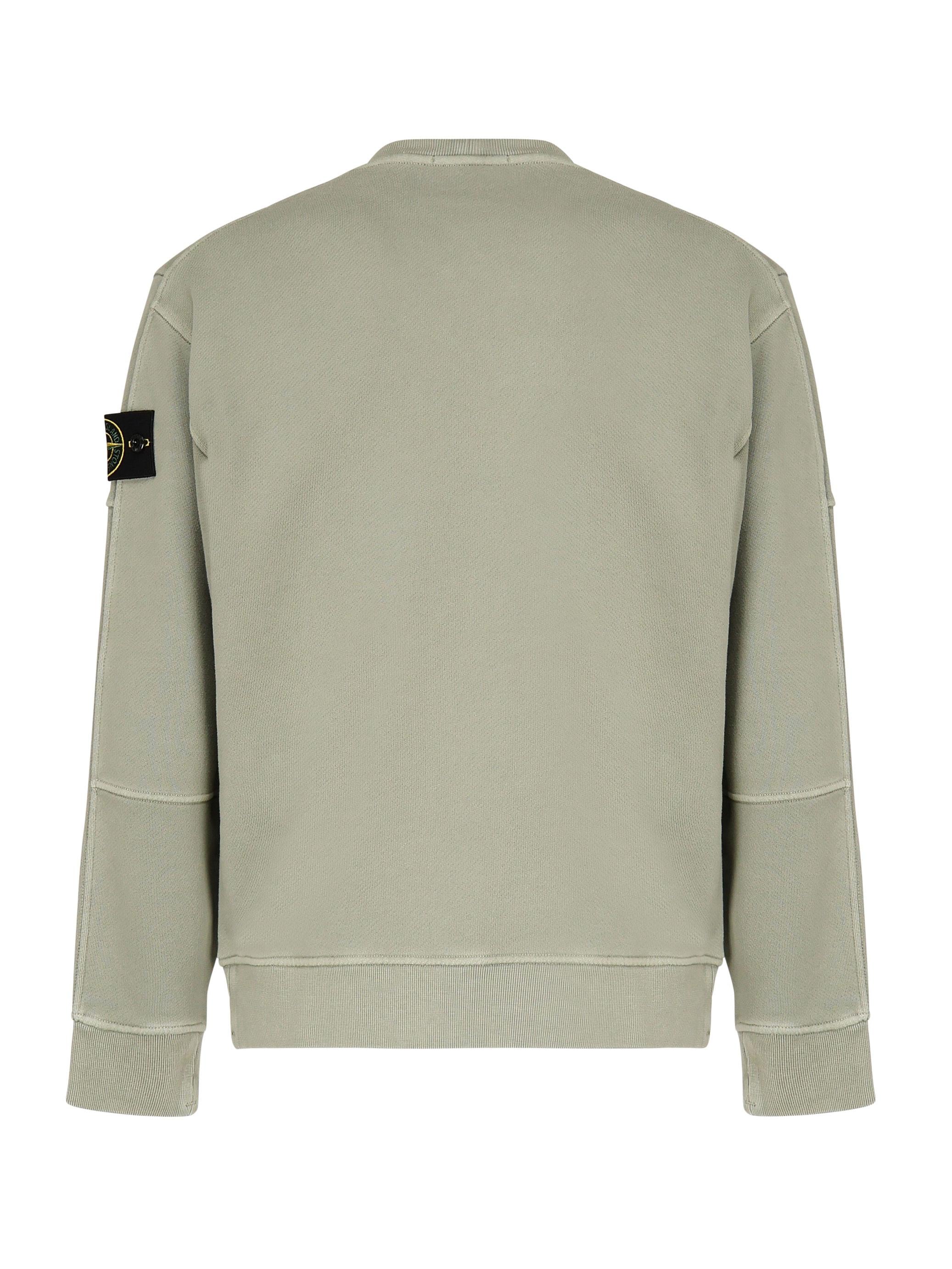 Felpa girocollo con effetto fiammato K1S156100032 S0045V0155 STONE ISLAND 
