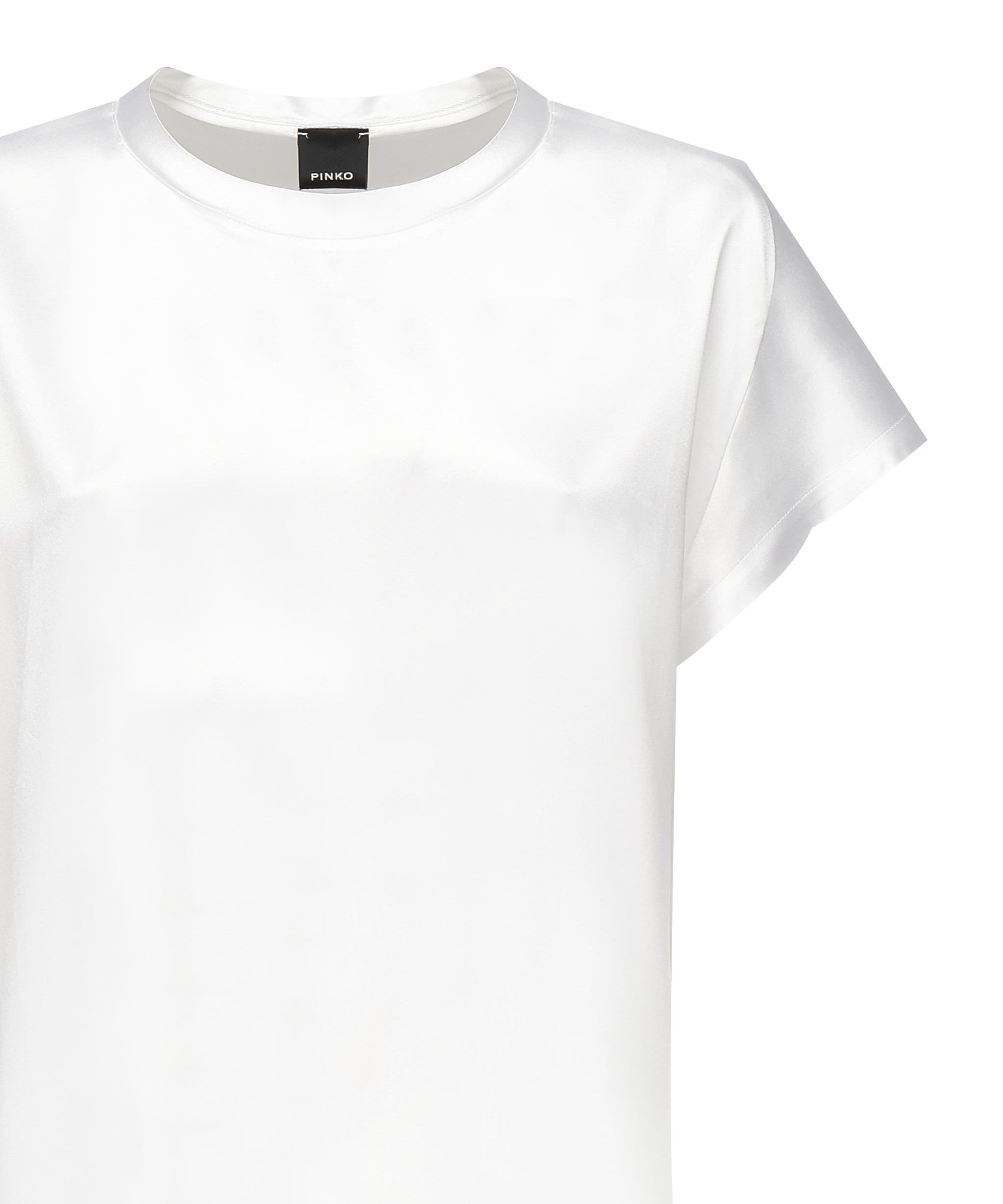 T-shirt in satin<BR/> 100100 A2JRZ05 PINKO 