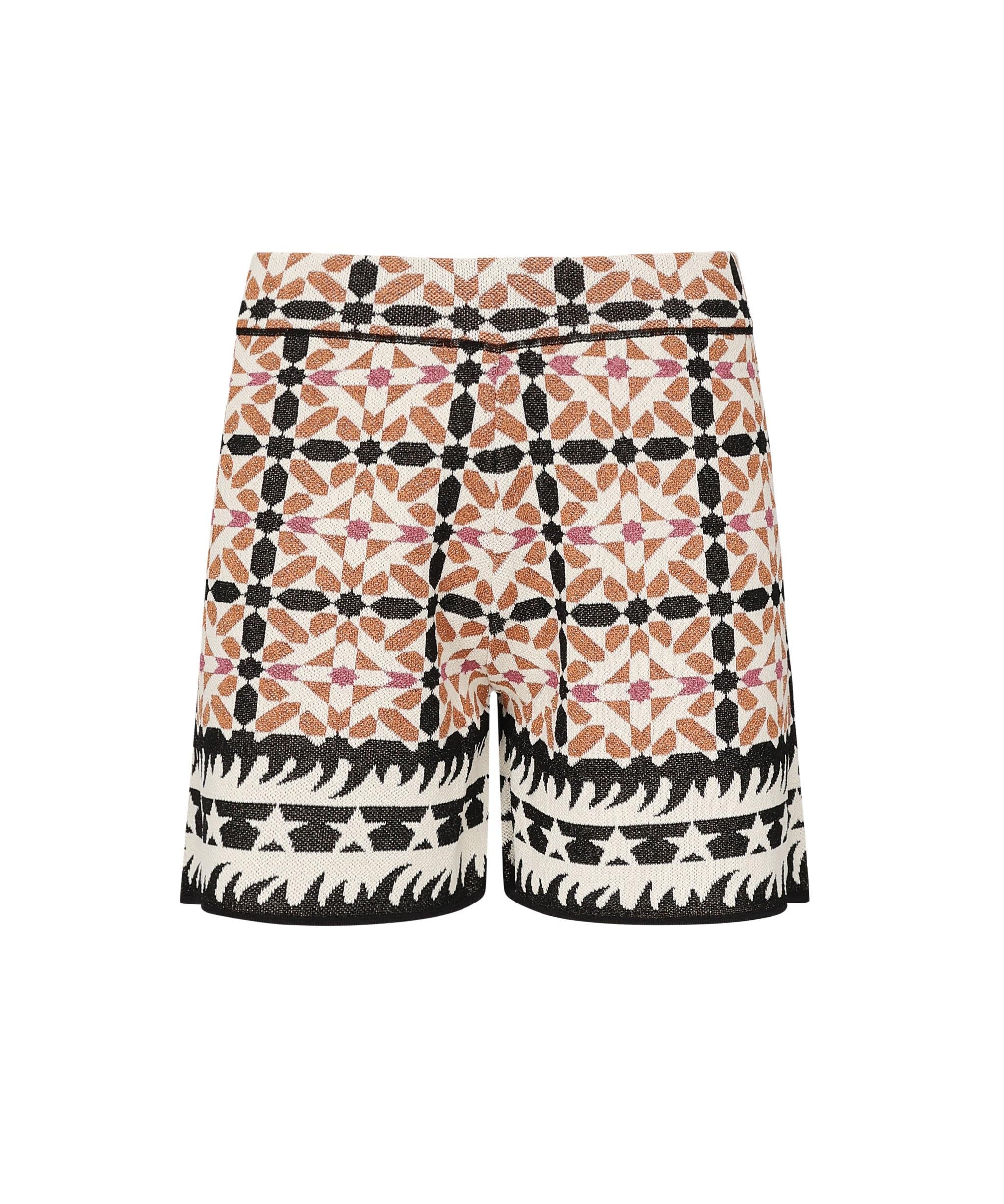 Shorts con pattern geometrico SHKD09007  INSPIRED BY AKEP 